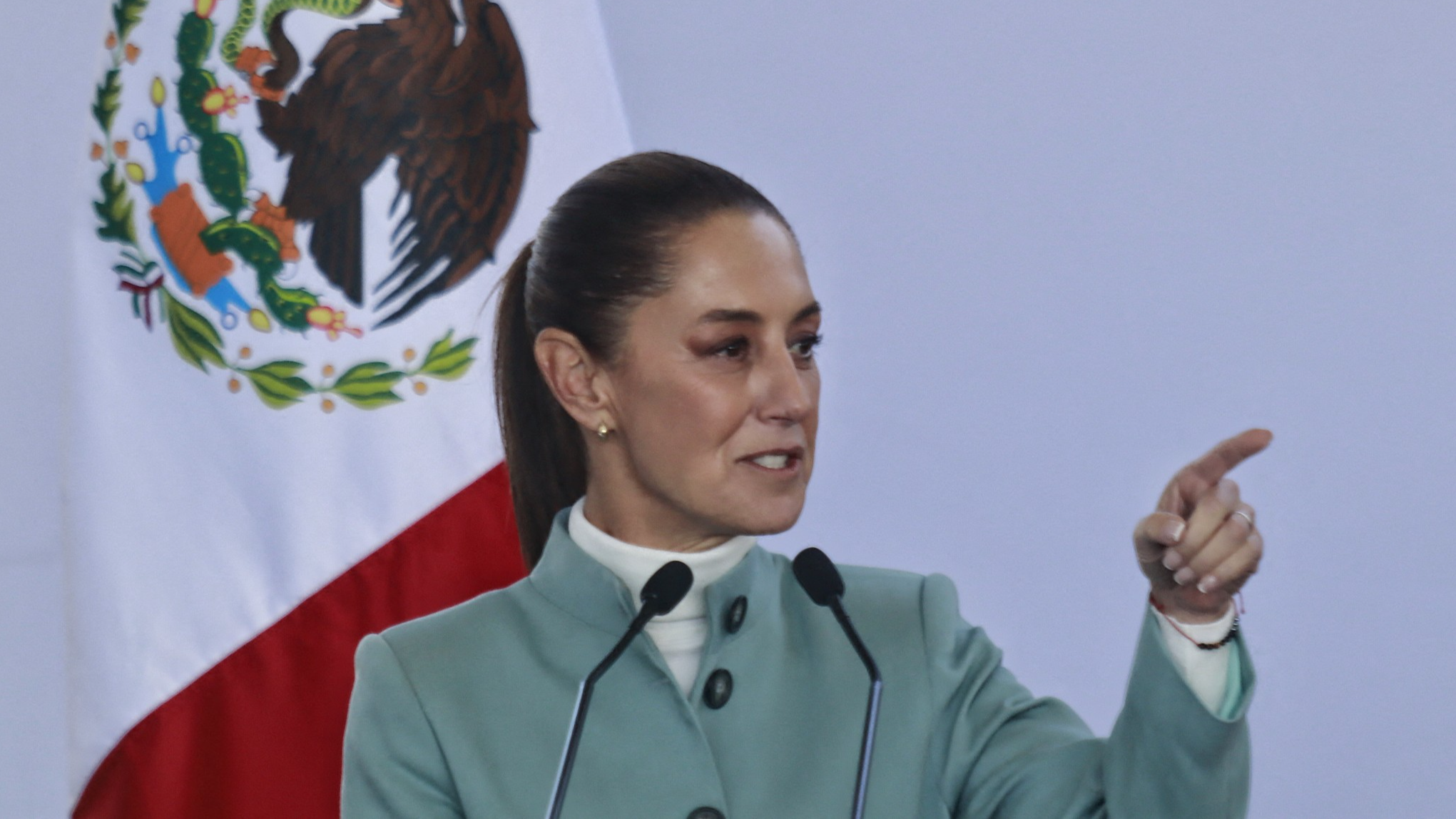 Mexican President Claudia Sheinbaum speaks during the National Agreement for the Human Right to Water and Sustainability, held at the Ecological Park of Xochimilco, Mexico City, Mexico, November 25, 2024. /CFP