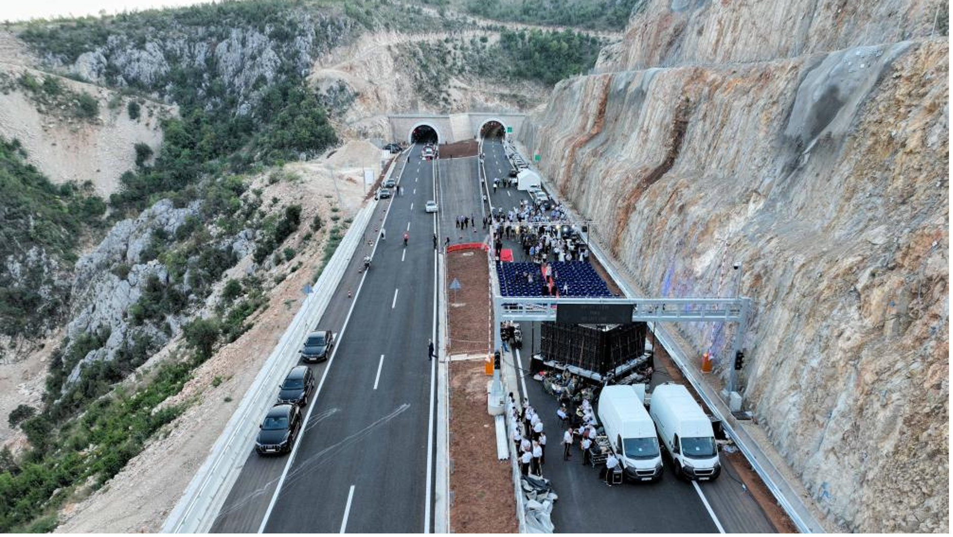 A stretch of the Pocitelj-Zvirovici subsection, part of the pan-European Corridor Vc highway, in Capljina, Bosnia and Herzegovina, September 4, 2024. /Xinhua