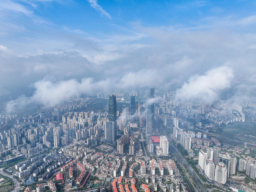 China-ASEAN International Business District, Nanning, Guangxi Zhuang Autonomous Region, February 28, 2025. /VCG