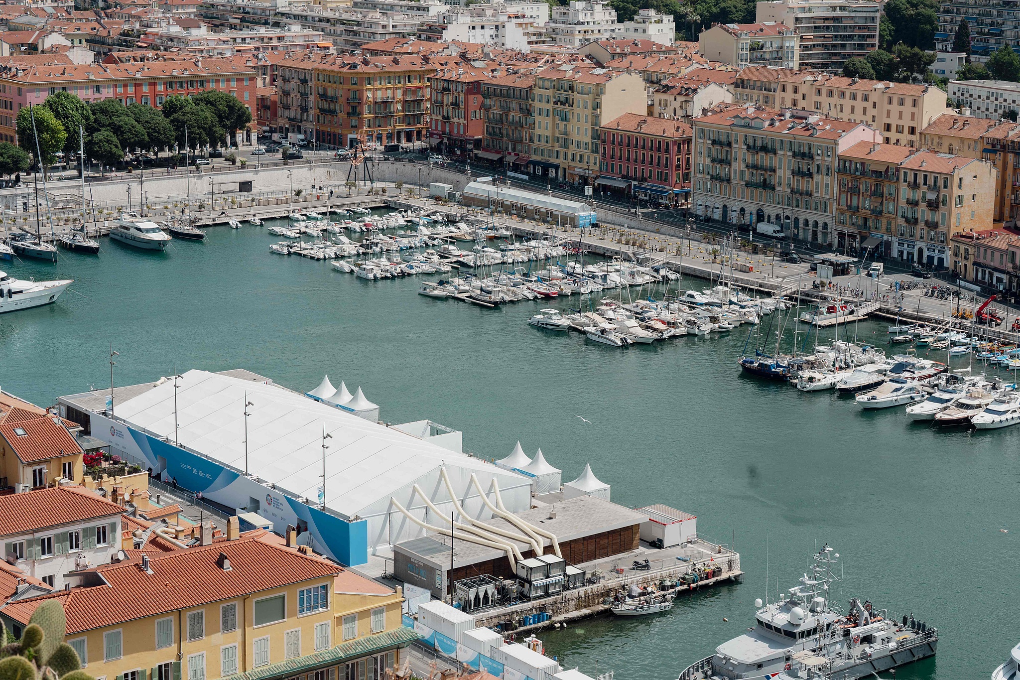 A view of the port and some of the premises of the United Nations Ocean Conference (UNOC) in Nice, France, June 2, 2025. /VCG
